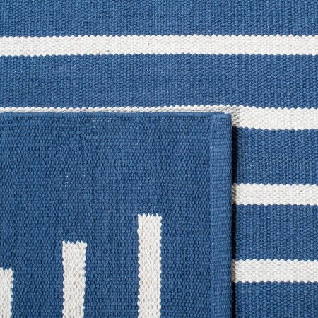 Flowers First 6 x 6 ft. Montauk Contemporary Square Hand Woven Rug Navy & Ivory FL1909498